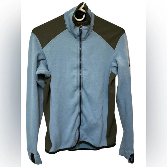 Vintage Nike ACG Thermal Layer 2 Polartec Full Zip Jacket Blue - Picture 1 of 7